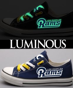 Los Angeles Rams Limited Luminous Low Top Canvas Sneakers
