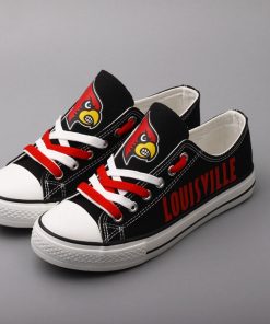 Louisville Cardinals Low Top Canvas Sneakers