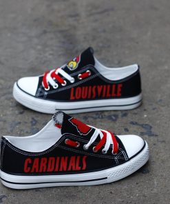 Louisville Cardinals Low Top Canvas Sneakers