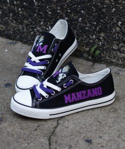 Manzano Monarchs Limited High School Students Low Top Canvas Sneakers