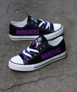 Manzano Monarchs Limited High School Students Low Top Canvas Sneakers