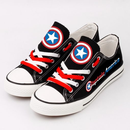 Marvel Avengers Hero Captain America Casual Canvas Shoes Sport
