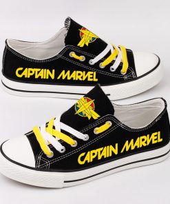Marvel Avengers Hero Captain Marvel Casual Canvas Low Top Sneakers