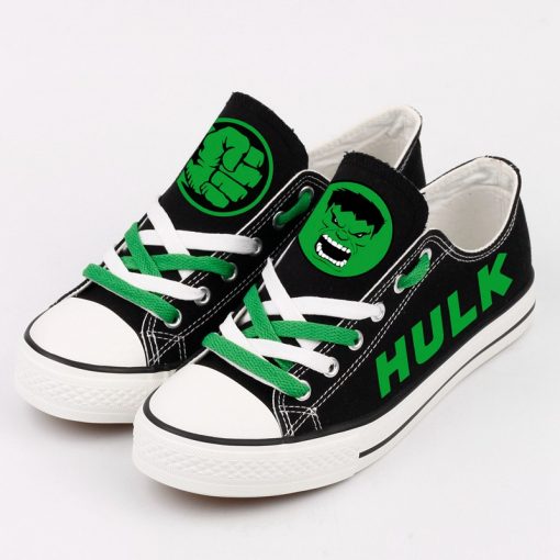 Marvel Avengers Hero Hulk Casual Canvas Low Top Shoes Sport