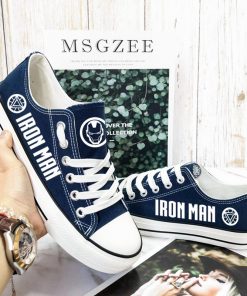 Marvel Avengers Hero Iron Man Luminous Casual Canvas Shoes Sport