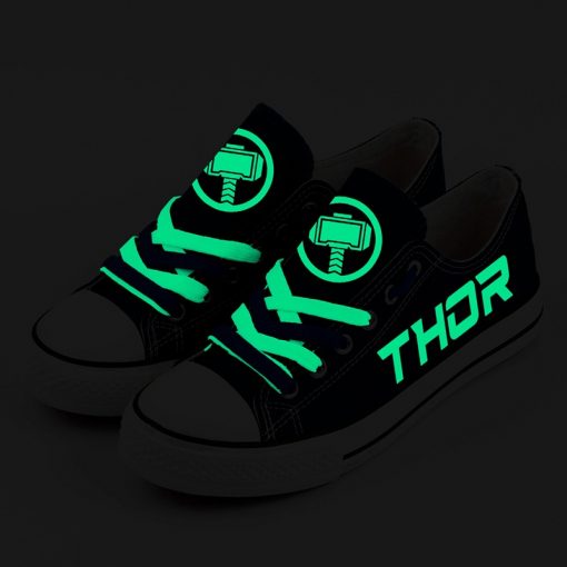 Marvel Avengers Hero Thor Luminous Casual Canvas Shoes Sport