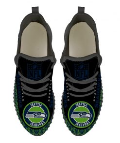 Men Women Yeezy Running Shoes Customize Seattle Seahawks