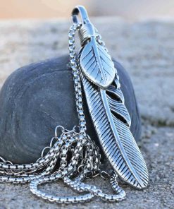 Mens Eagle Wings Necklace Antique Silver Native Scout Philadelphia Special Gift 4