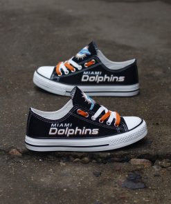 Miami Dolphins Limited Low Top Canvas Shoes Sport