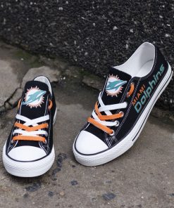Miami Dolphins Low Top Canvas Sneakers