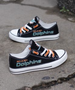 Miami Dolphins Low Top Canvas Sneakers