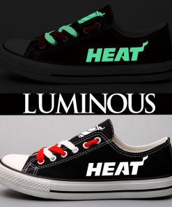 Miami Heat Limited Luminous Low Top Canvas Sneakers