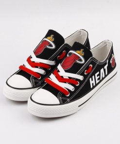 Miami Heat Low Top Canvas Sneakers