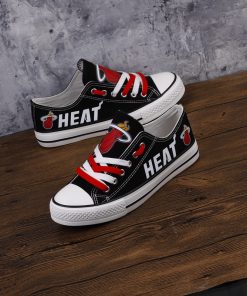 Miami Heat Low Top Canvas Sneakers