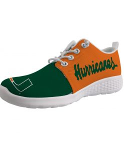Miami Hurricanes Customize Low Top Sneakers College Students