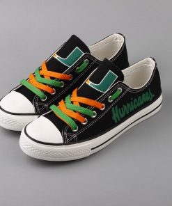 Miami Hurricanes Limited Low Top Canvas Sneakers