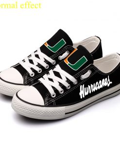 Miami Hurricanes Limited Luminous Low Top Canvas Sneakers