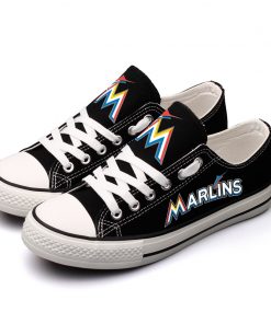 Miami Marlins Limited Low Top Canvas Shoes Sport