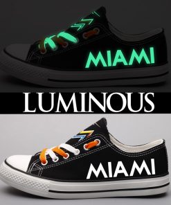 Miami Marlins Limited Luminous Low Top Canvas Sneakers