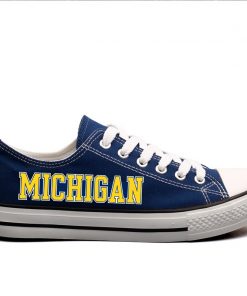 Michigan Wolverines Limited Low Top Canvas Sneakers