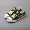 Michigan Wolverines Limited Fans Low Top Canvas Shoes Sport