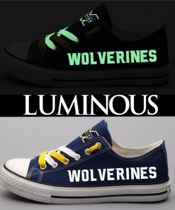 Michigan Wolverines Limited Luminous Low Top Canvas Sneakers
