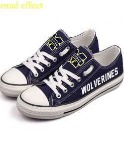 Michigan Wolverines Limited Luminous Low Top Canvas Sneakers