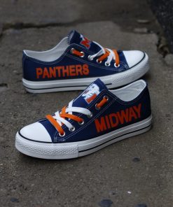 Midway Panthers Limited High School Students Low Top Canvas Sneakers