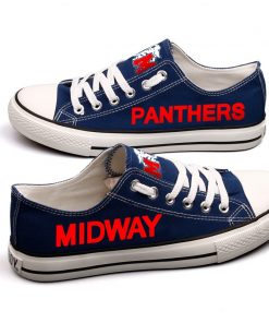 Midway Panthers High School Students Low Top Canvas Sneakers