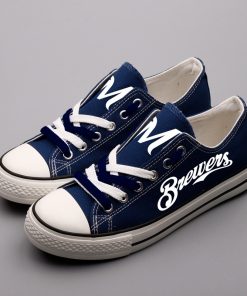 Milwaukee Brewers Limeted Fans Low Top Canvas Sneakers