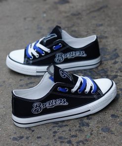 Brewers Limited Print Low Top Canvas Sneakers