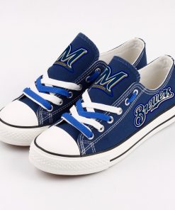 Brewers Low Top Canvas Sneakers