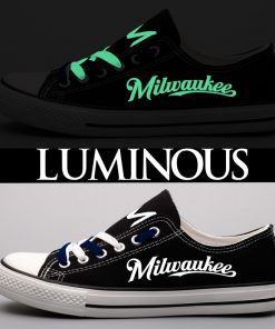 Milwaukee Brewers Limited Luminous Low Top Canvas Shoes Sport