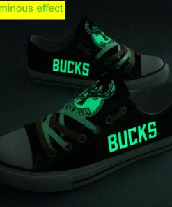 Milwaukee Bucks Limited Luminous Low Top Canvas Sneakers