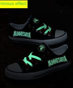 Minnesota Timberwolves Limited Luminous Low Top Canvas Sneakers