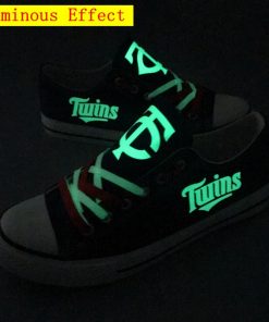Minnesota Twins Limited Luminous Low Top Canvas Sneakers