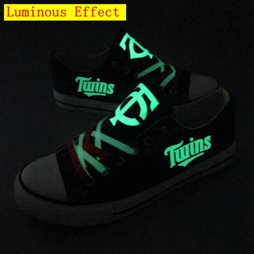 Minnesota Twins Limited Luminous Low Top Canvas Sneakers