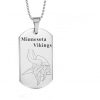 Minnesota Vikings Engraving Tungsten Necklace
