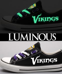 Minnesota Vikings Limited Luminous Low Top Canvas Sneakers