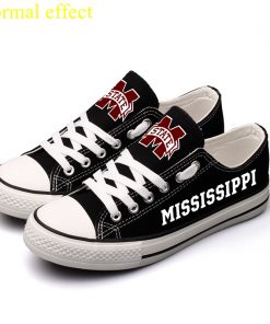 Mississippi State Bulldogs Limited Luminous Low Top Canvas Sneakers