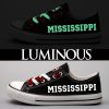 Mississippi State Bulldogs Limited Luminous Low Top Canvas Sneakers