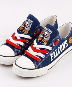 Atlanta Falcons Limited Halloween Jack Skellington Canvas Sneakers