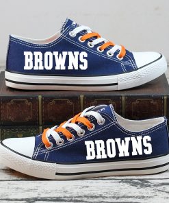 Cleveland Browns Halloween Jack Skellington Canvas Shoes Sport
