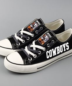 Dallas Cowboys Halloween Jack Skellington Canvas Sneakers
