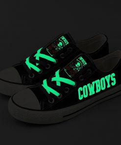 Dallas Cowboys Halloween Jack Skellington Canvas Sneakers