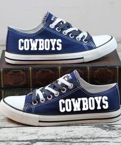 Dallas Cowboys Halloween Jack Skellington Printed Canvas Shoes Sport