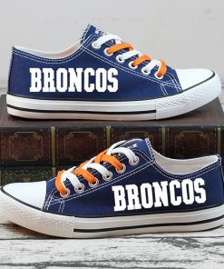 Broncos Halloween Jack Skellington Canvas Sneakers