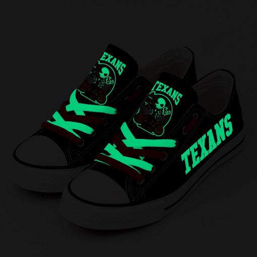 Houston Texans Halloween Jack Skellington Canvas Sneakers
