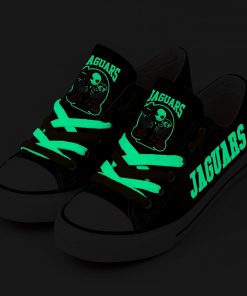 Jacksonville Jaguars Halloween Jack Skellington Canvas Sneakers