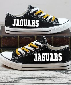 Jacksonville Jaguars Halloween Jack Skellington Canvas Sneakers